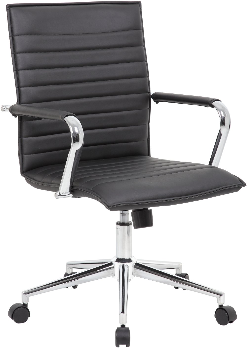 112317758 Boss Black Vinyl Hospitality Office Chair sku 112317758