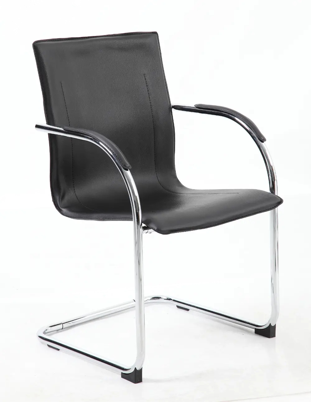 Boss 4 Peice Black Vinyl Side Chair-1