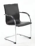 Boss 4 Peice Black Vinyl Side Chair