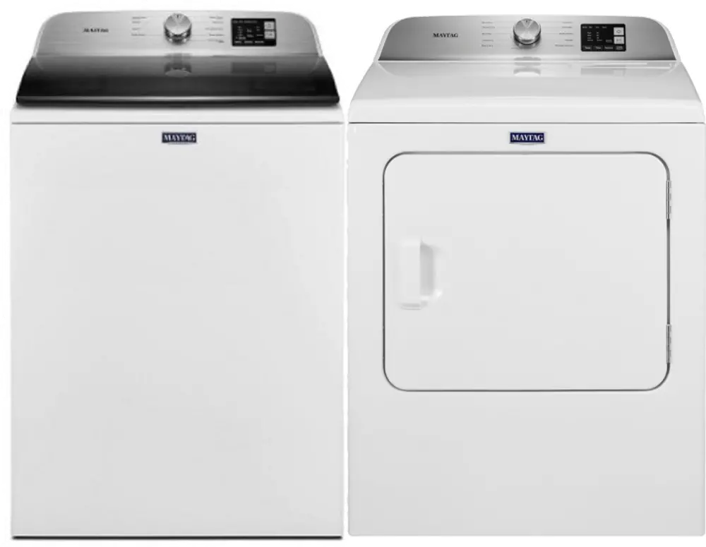 KIT Maytag White Laundry Pair with Electric Dryer - 6200-1