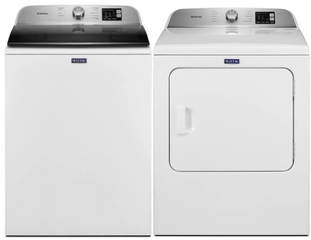 .MAT-W/W-6200-GAS-PR Maytag Laundry Pair with Top Load Washer and Gas Dryer - 6200-1