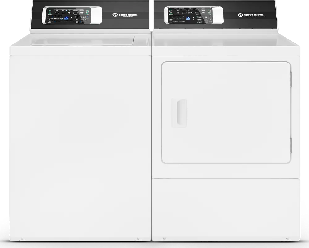 .SPQ-W/W-7003-ELE-PR Speed Queen Electric Washer and Dryer Set - TR7, White-1
