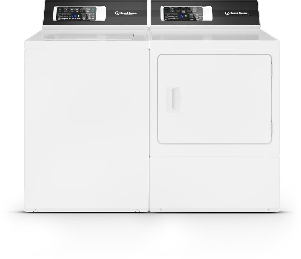 .SPQ-W/W-7003-GAS-PR Speed Queen Gas Washer and Dryer Set - TR7, White-1