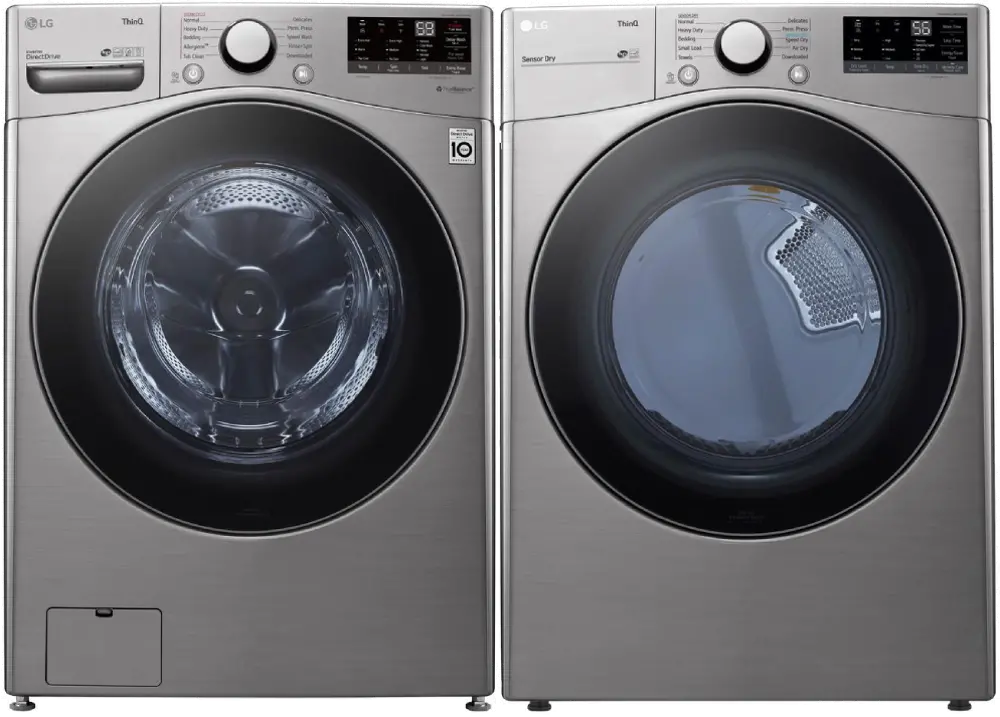 KIT LG Graphite Steel Electric Laundry Pair - 3600V-1