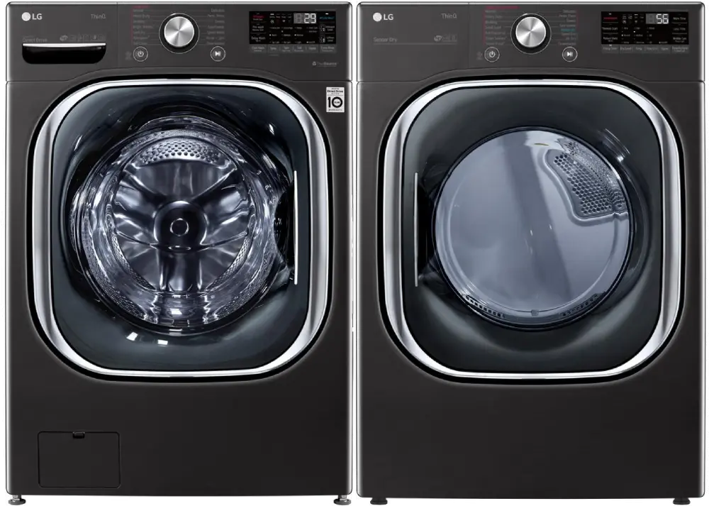 .LG-BST-4500-GAS--PR LG Black Stainless Gas Laundry Pair - 4500-1