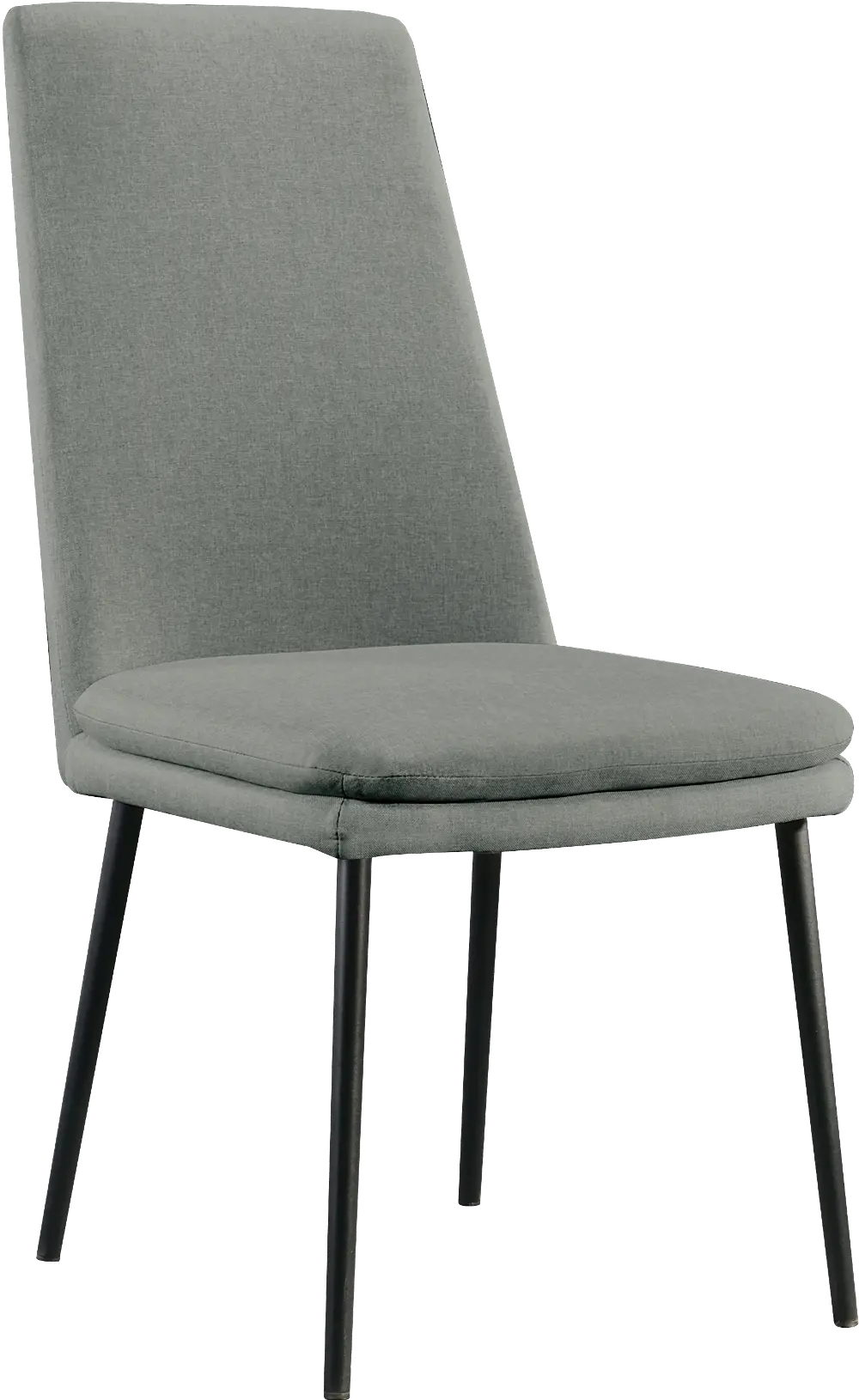 Gray Upholstered Dining Room Chair - Modern Eclectic-1