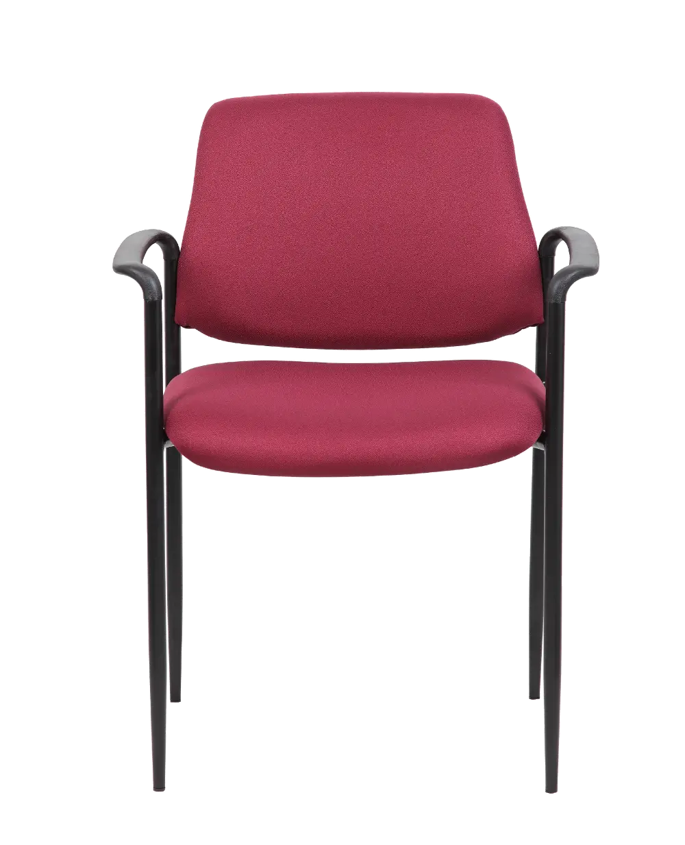 Boss Burgundy Stacking Chair with Arms-1