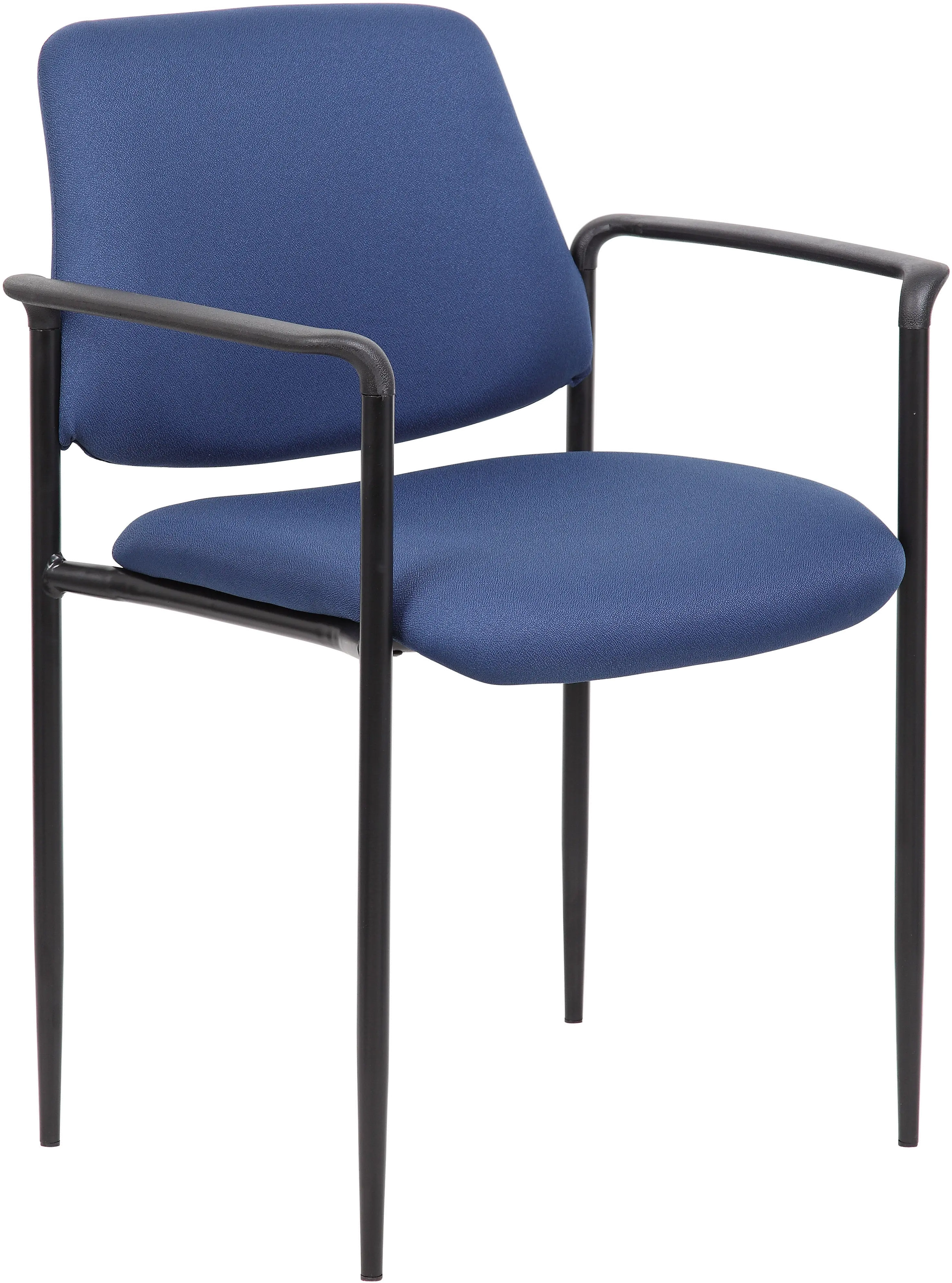Boss Blue Stacking Chair with Arms