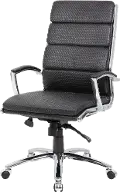 Boss Black And Chrome Office Chair