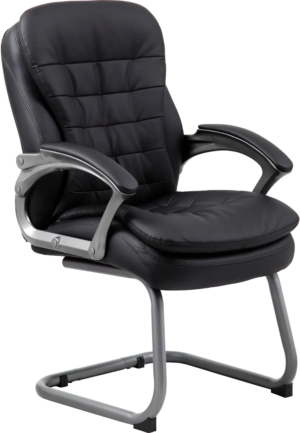 Boss Black Pillow Top Office Chair-1
