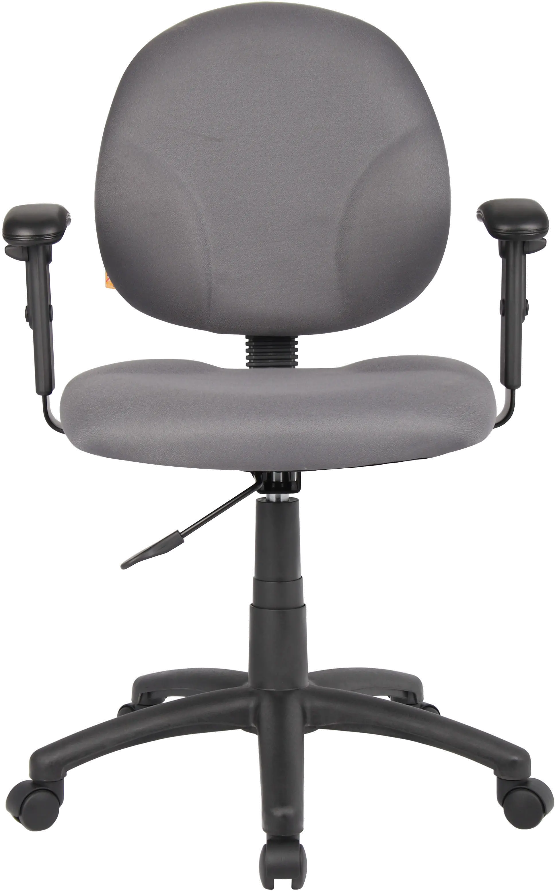 Boss Gray Task Chair with Adjustable Arms