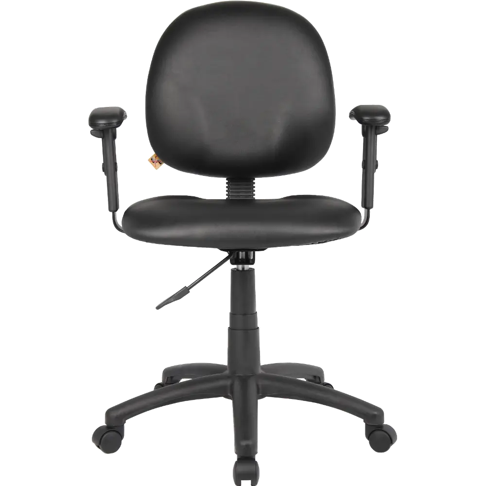 Boss Black Task Chair With Antimicrobial Vinyl-1