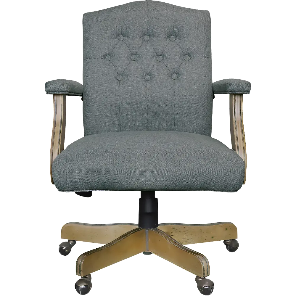 Boss Grey Linen Executive Chair-1