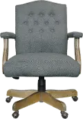 Boss Grey Linen Executive Chair
