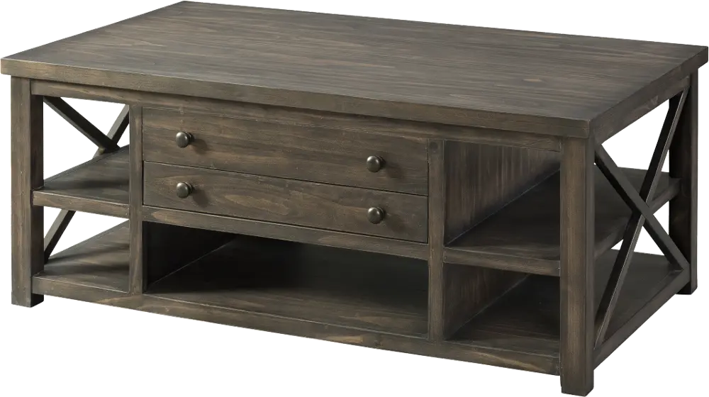 Cottage Brown Lift-top Coffee Table - 76-1