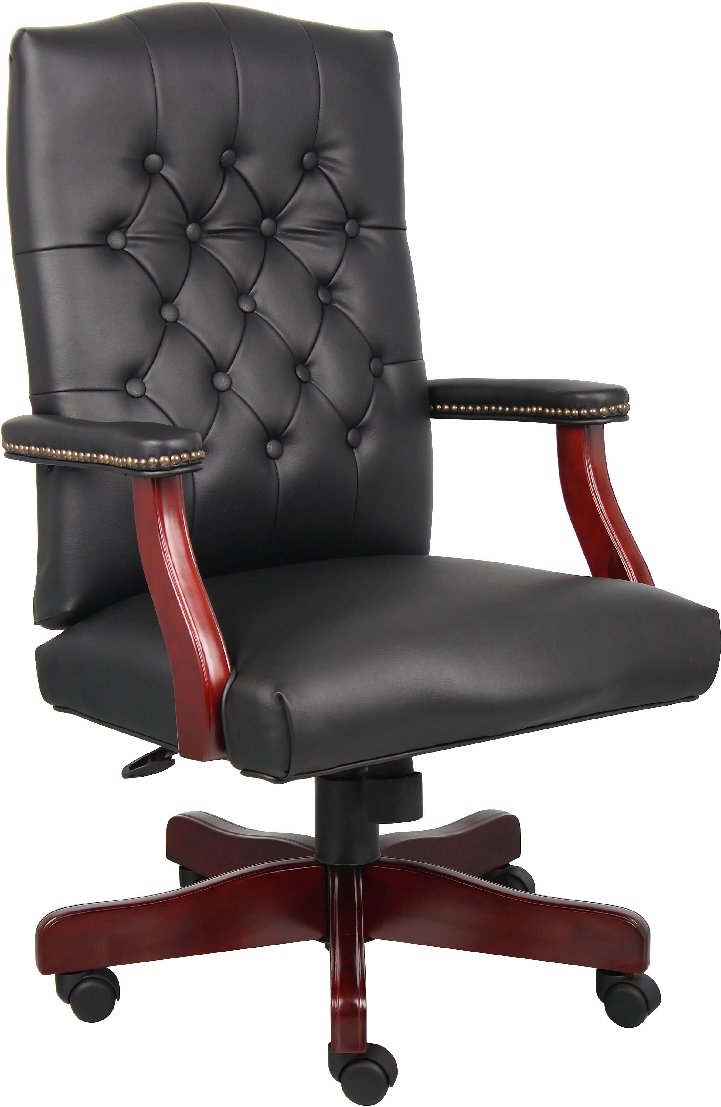 B905-BK Boss Black Vinyl Executive Chair sku B905-BK