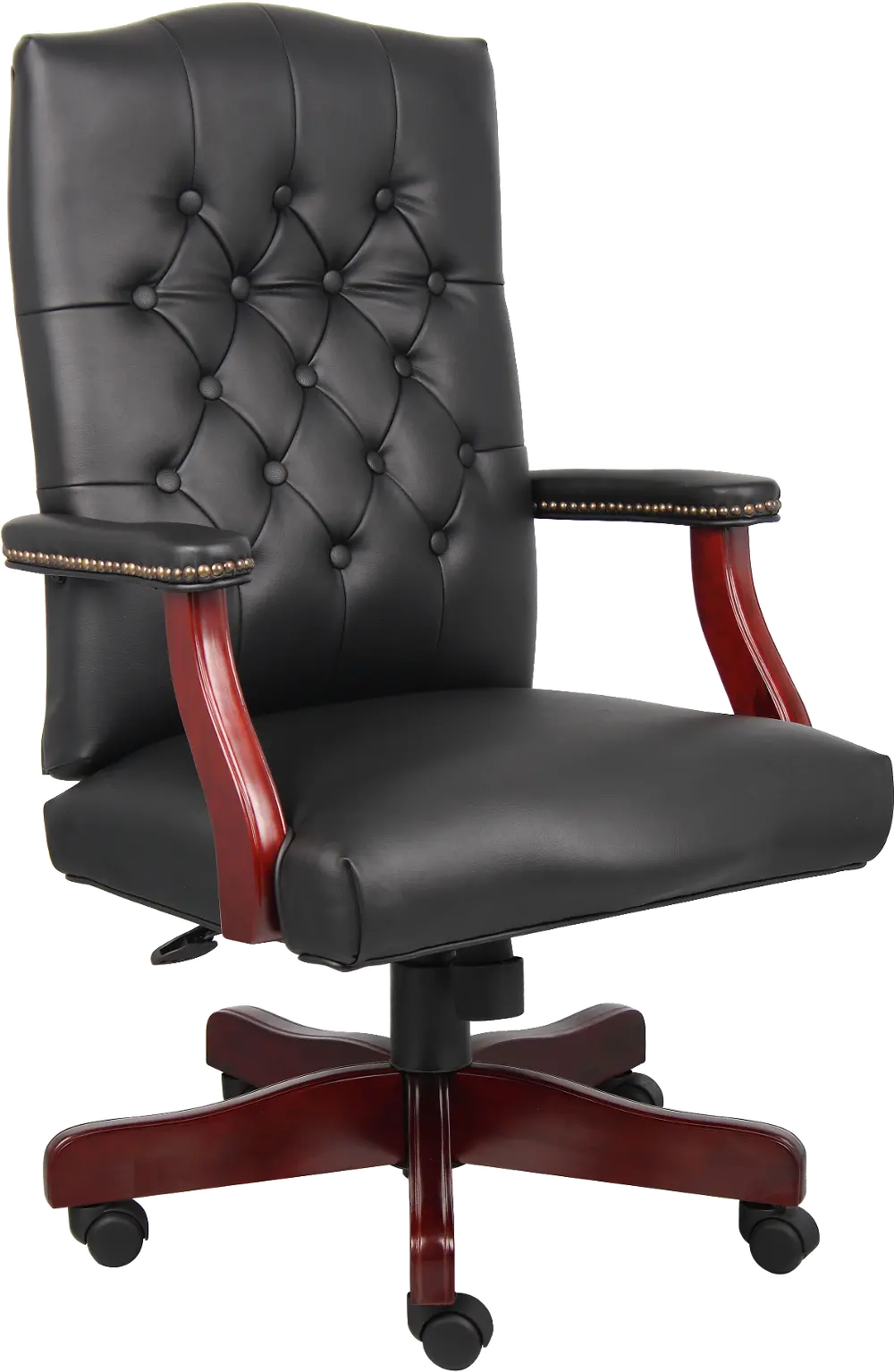 Boss Black Vinyl Executive Chair-1