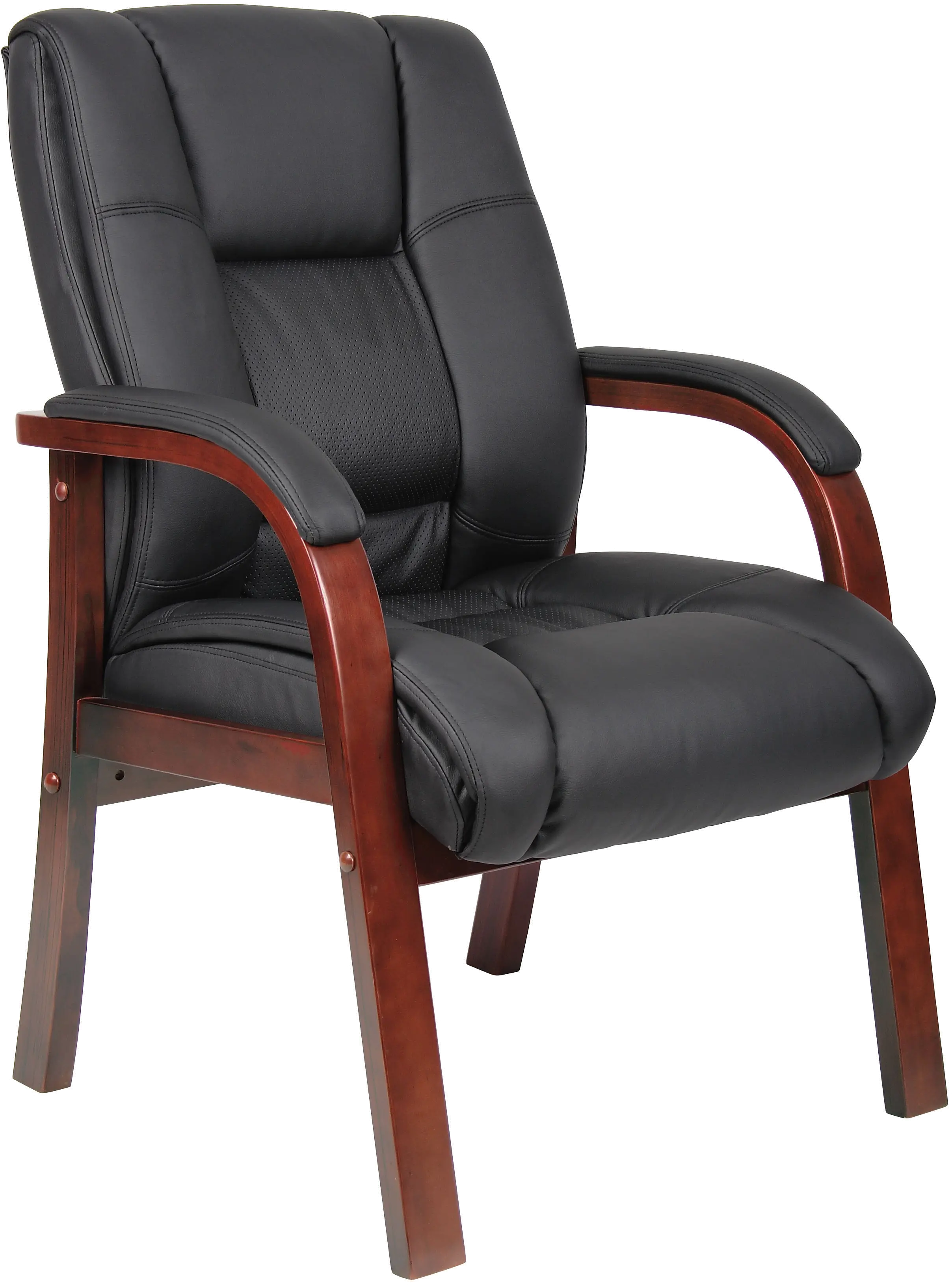 B8999-C Black Mid Back Guest Chair sku B8999-C