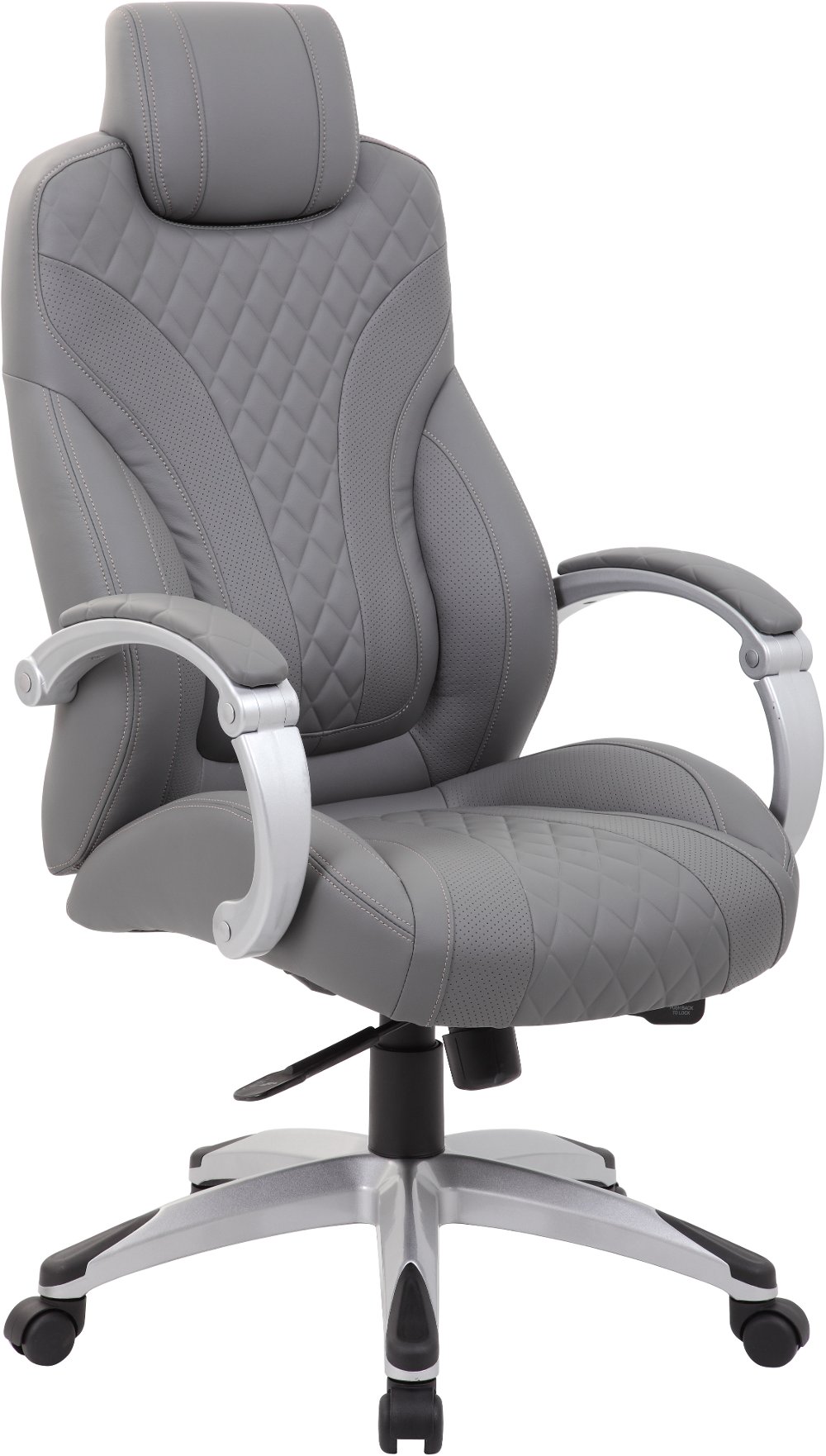 112320562 Boss Grey Executive Office Chair With Head Rest sku 112320562