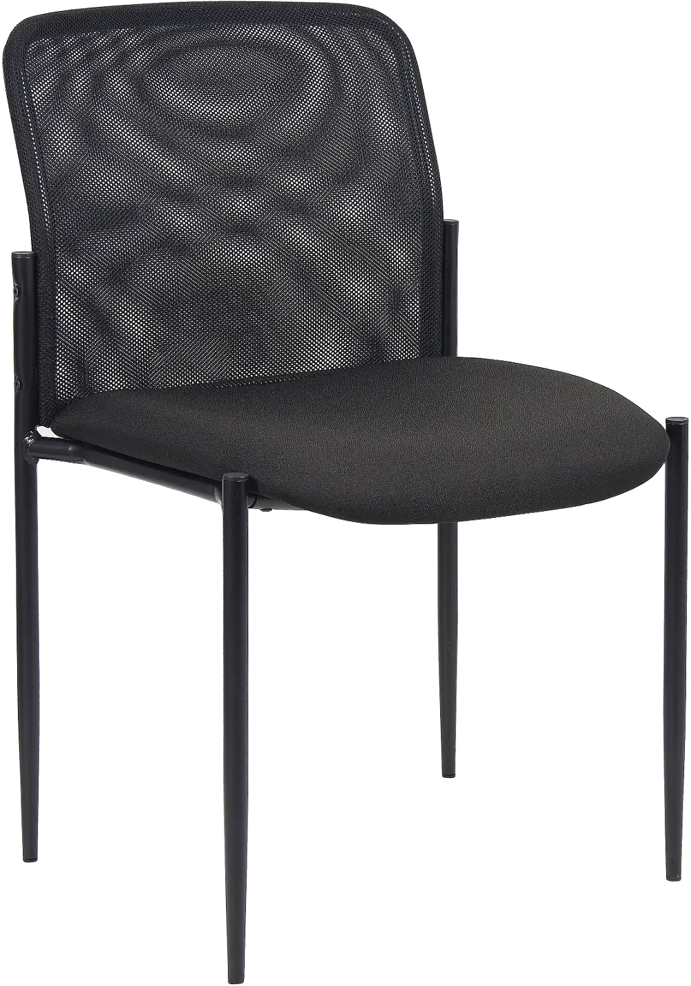 Boss Black Mesh Guest Office Chair-1
