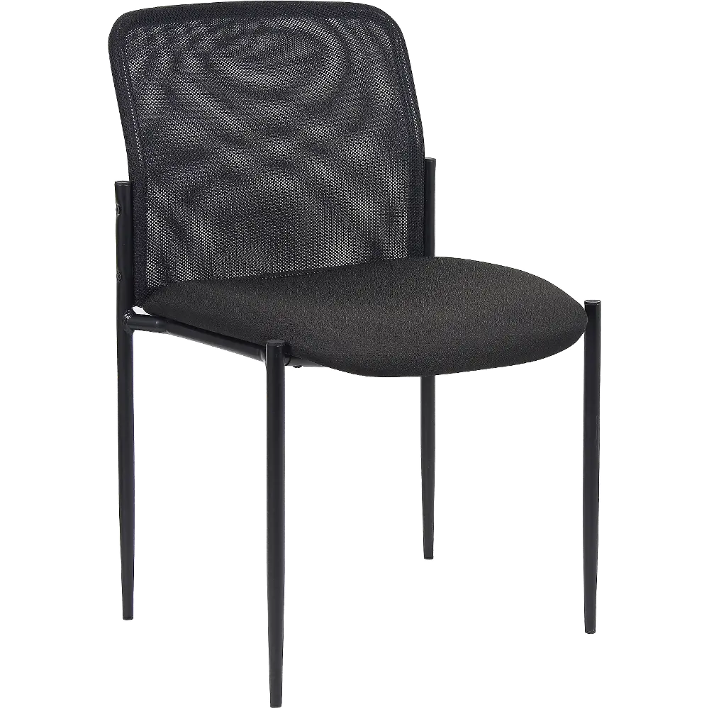 Boss Black Mesh Guest Office Chair-1
