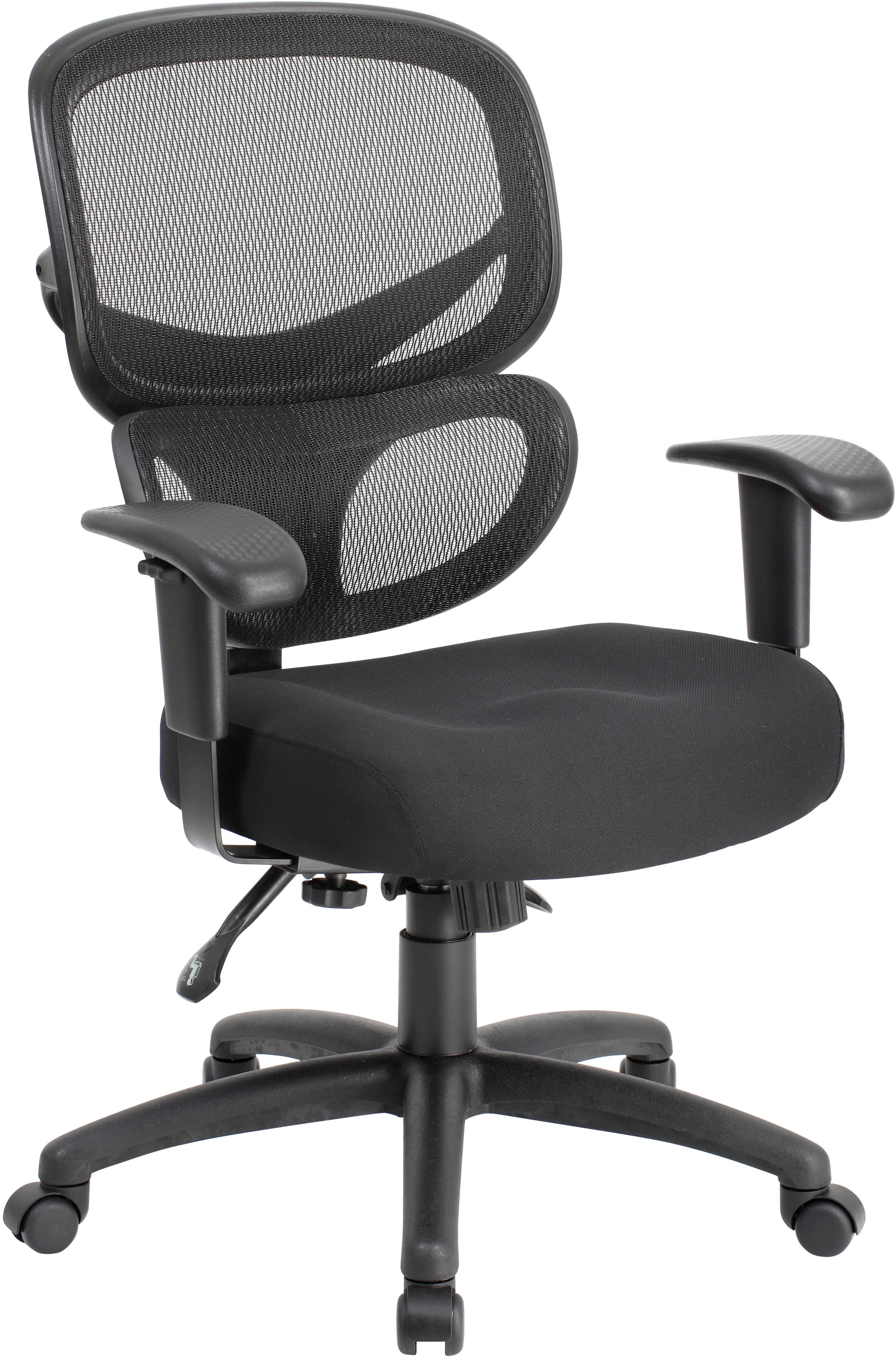 B6338 Boss Black Mesh Multi-Function Office Chair sku B6338