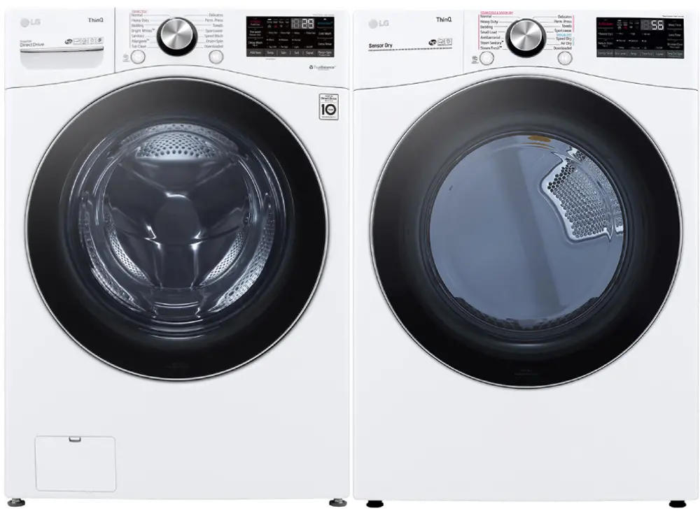 KIT LG White Gas Laundry Pair - 4200-1