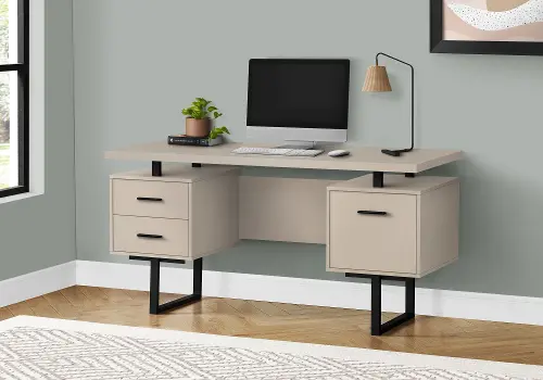 https://static.rcwilley.com/products/112323502/Taupe-and-Black-Computer-Desk-rcwilley-image1~500.webp?r=6