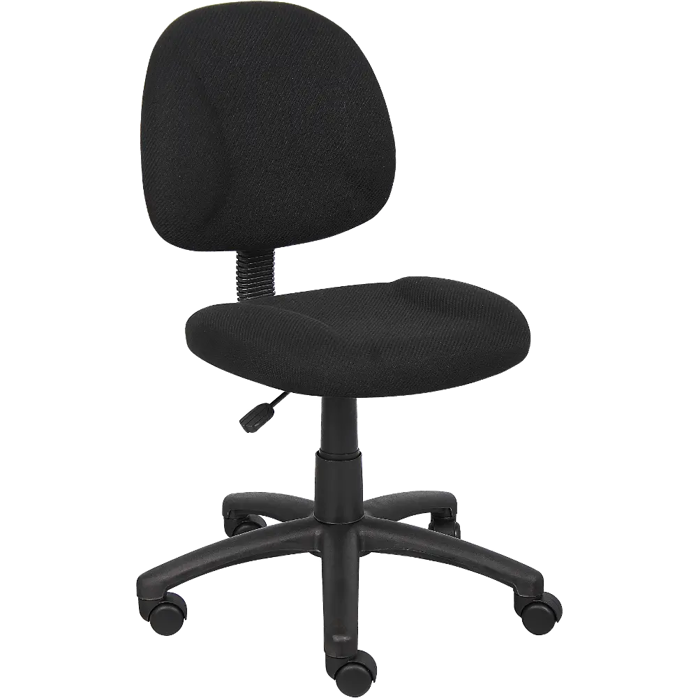 Black Perfect Posture Deluxe Office Task Chair-1