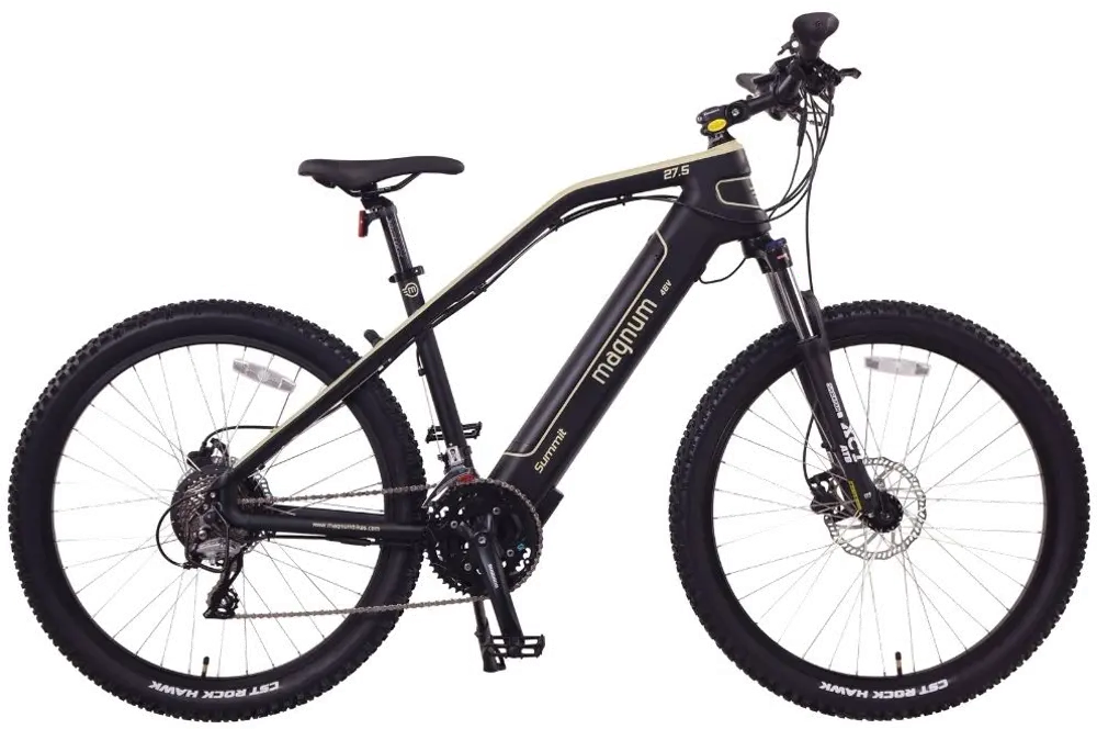 MOUNTAIN/SUMMIT27_BS Magnum Summit Electric Bike with 27.5  Wheels - Sand and Black-1