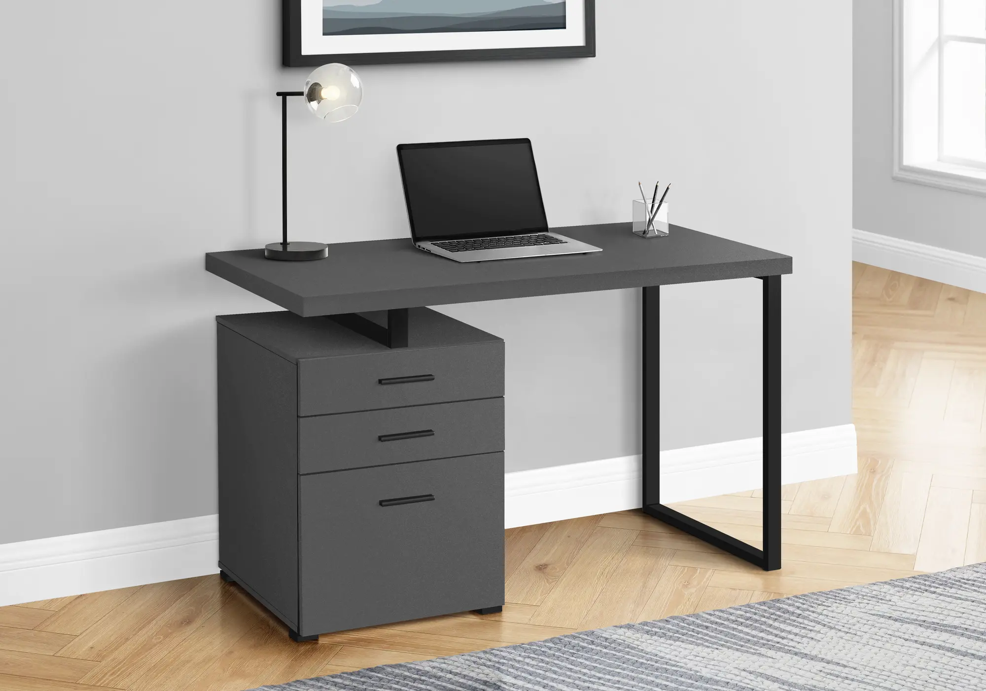 Monarch 60 3-Drawer Computer Desk