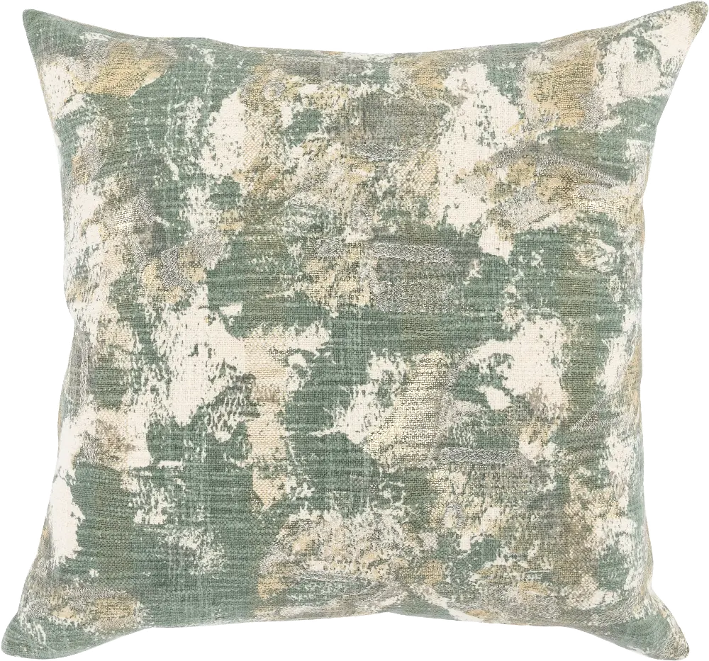 Square Thyme Green Luciana Throw Pillow-1