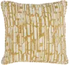 Golden Honey Square Neso Throw Pillow