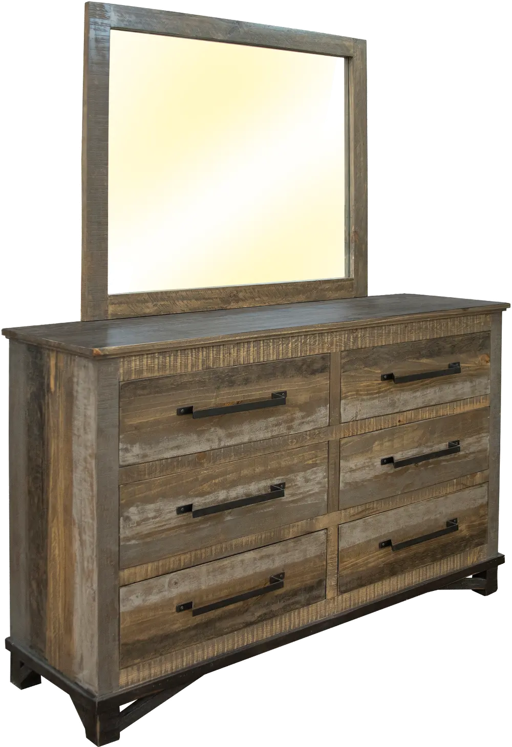 Loft Rustic Pine Dresser-1