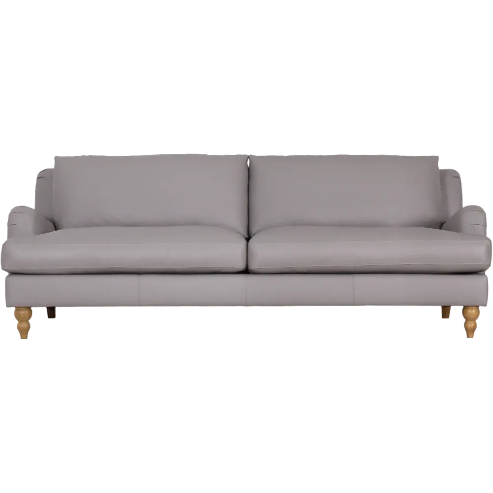 Regatta Gray Leather Sofa-1