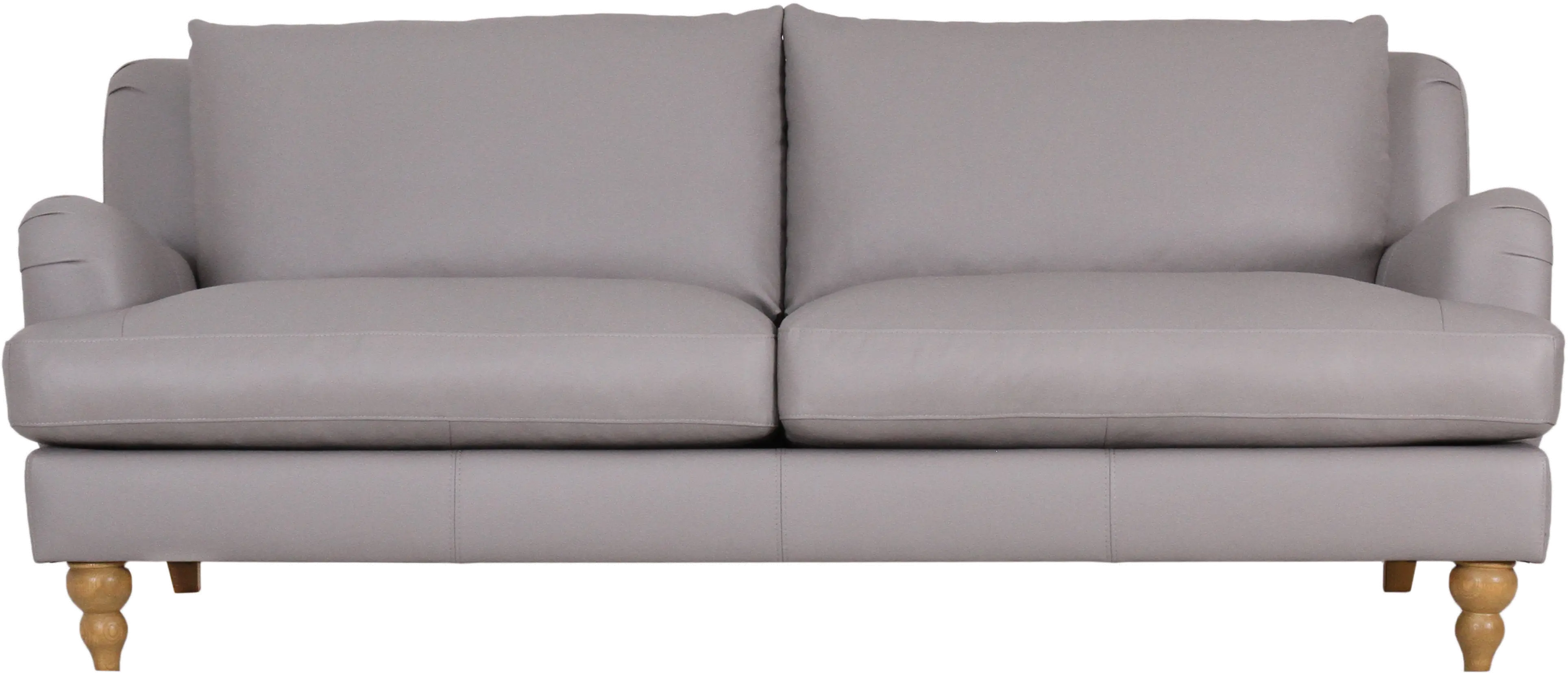 Regatta Gray Leather Loveseat