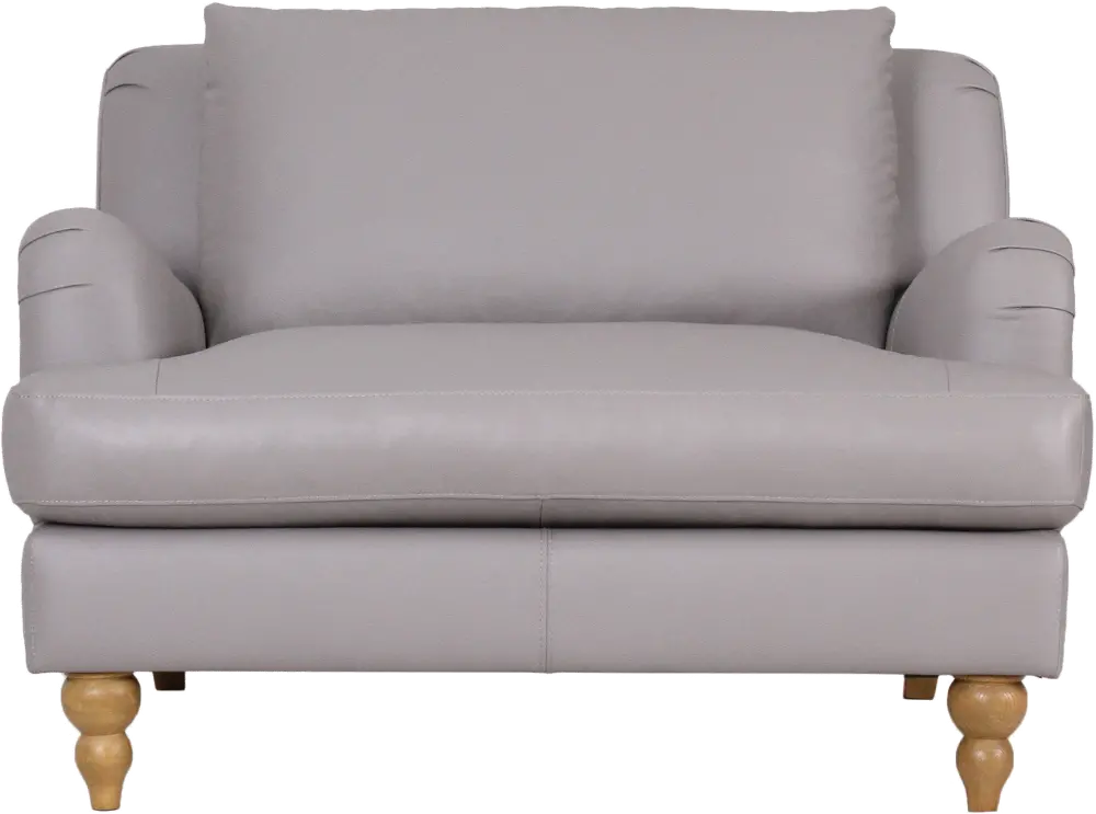 Regatta Gray Leather Chair-1