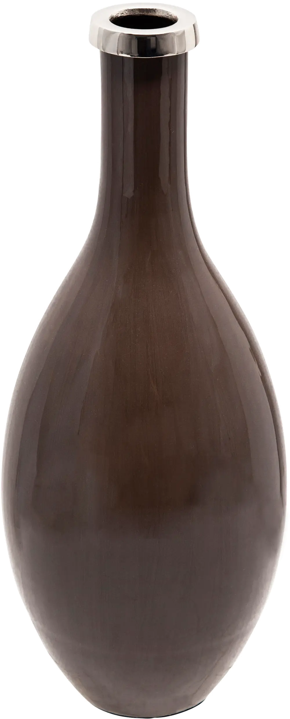 19 Inch Maple Brown Glass Decanter-1