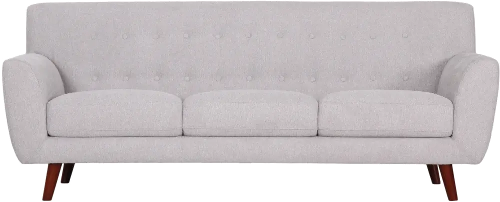 Liverpool Mid Century Modern Light Gray Sofa-1