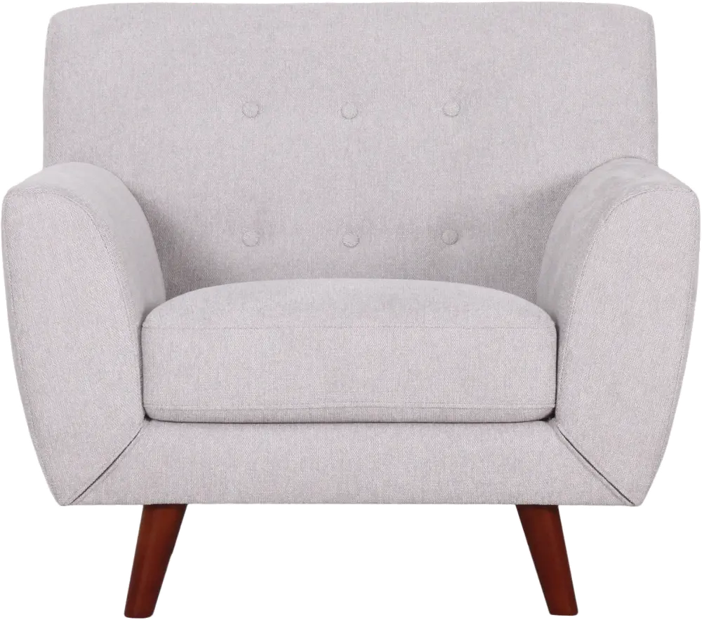 Liverpool Mid Century Modern Light Gray Chair-1