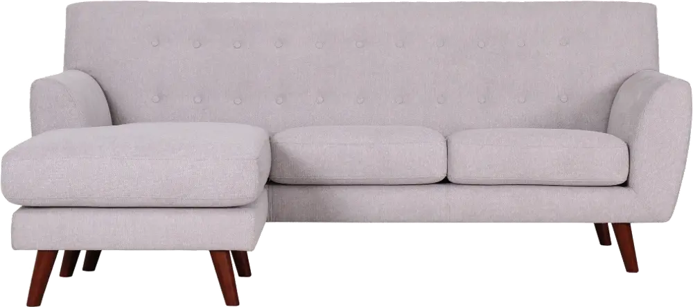 Liverpool Light Gray Sofa with Reversible Chaise-1