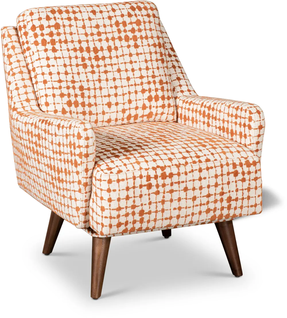 SP10116XXFXXXX/SWIVEL CHAIR/MATOYA PEKOE Design Lab Mid Century Modern Orange Swivel Chair-1