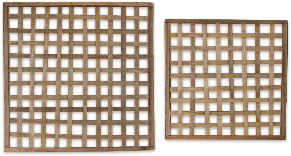 30 Inch Woven Wood Wall Hanging - Hyacinth
