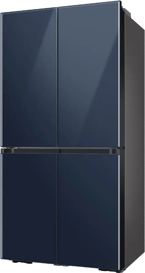 Samsung Bespoke 4-door Flex Refrigerator Top Panel In Navy Steel in the  Refrigerator Parts department at