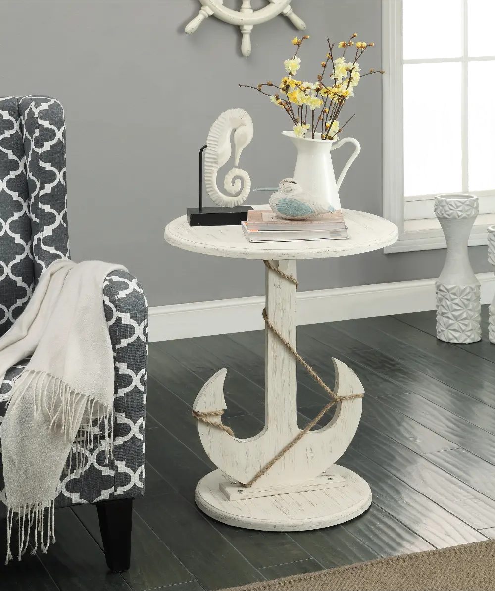 91749 Sanibel White Anchor Accent Table-1
