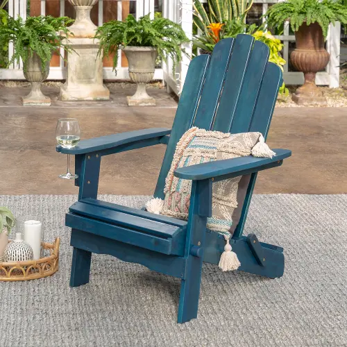 Navy blue deck discount chairs