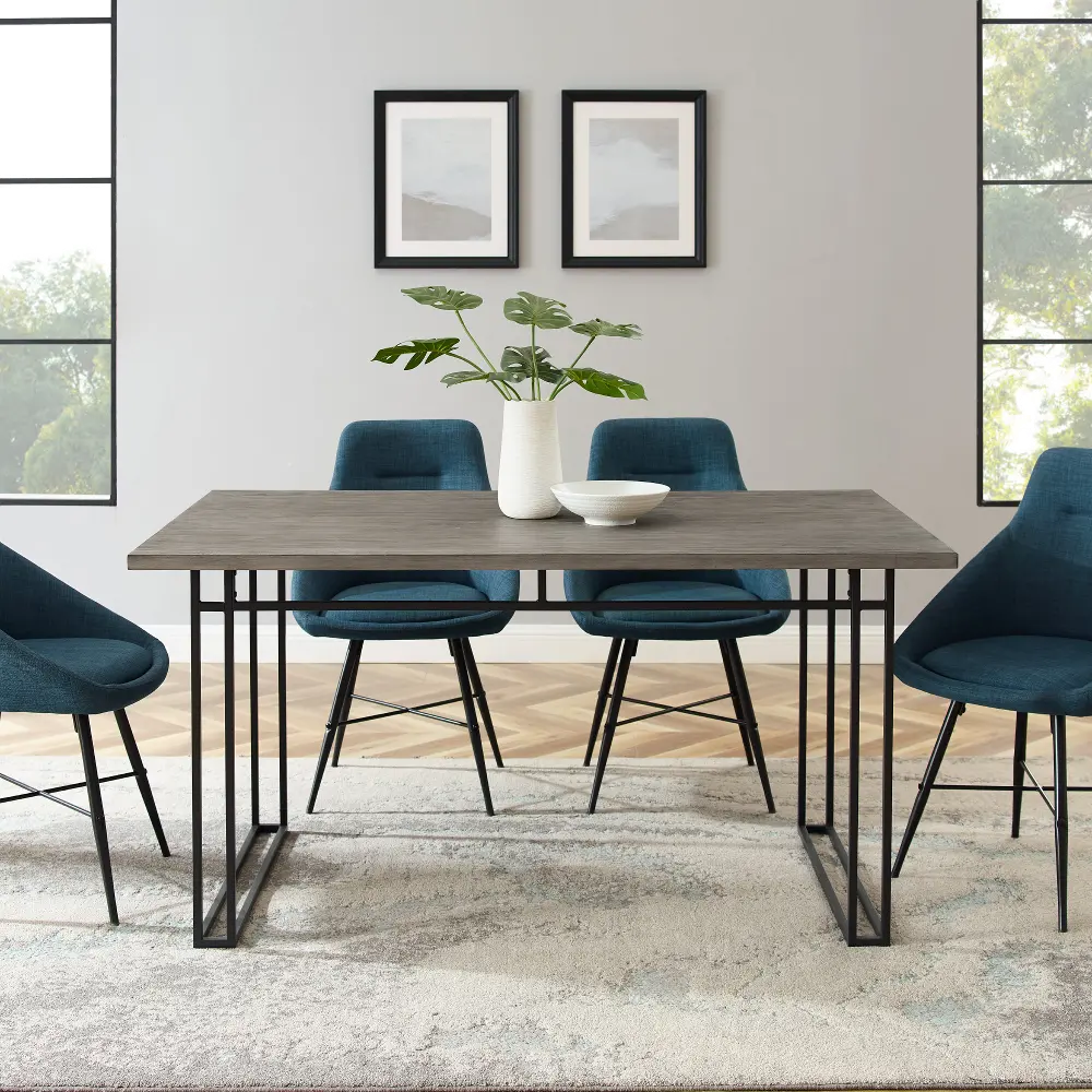 TW60MDNGH Industrial Gray Dining Room Table - Shirley-1