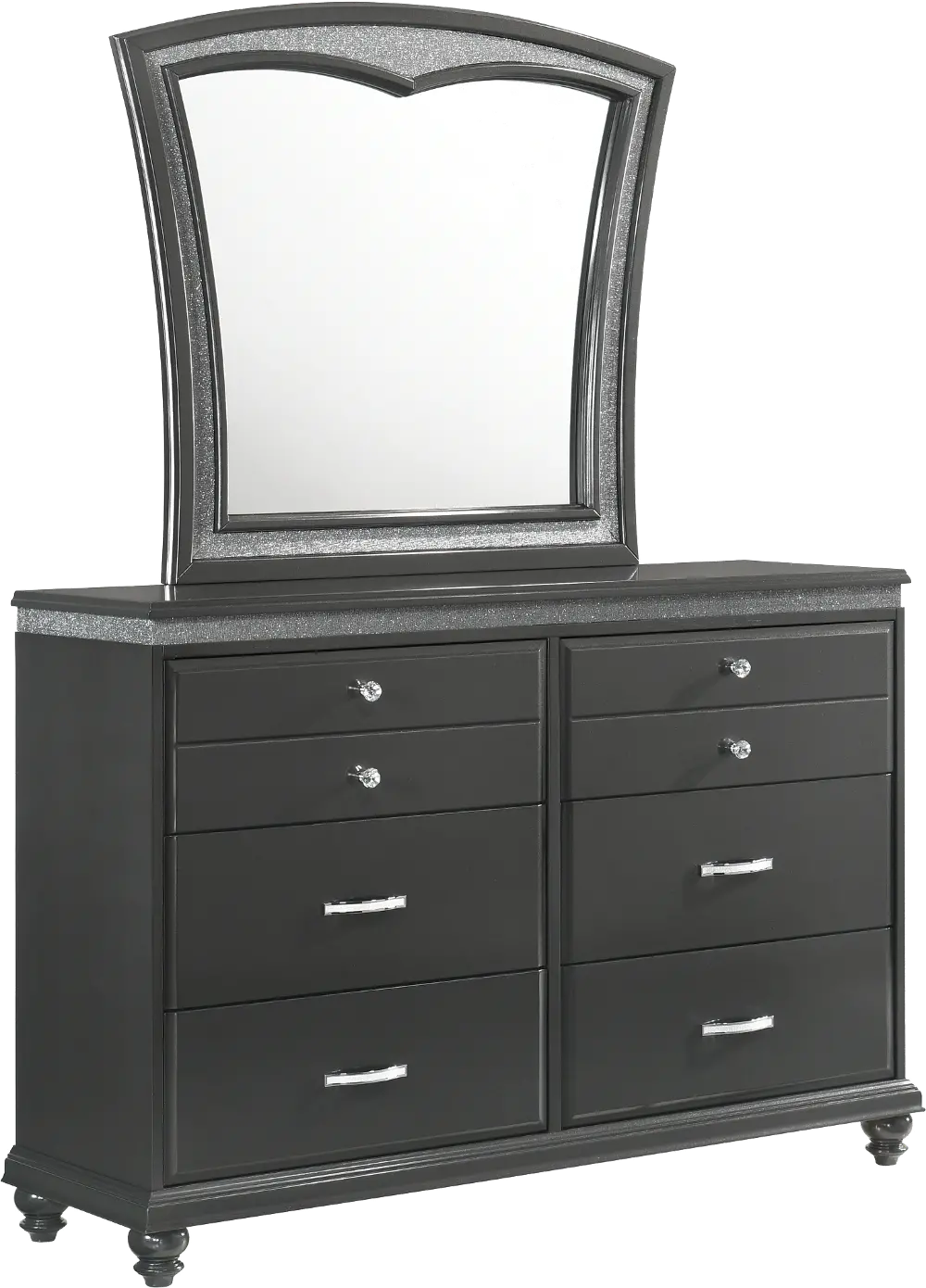 Contemporary Dark Gray Dresser - Frampton-1