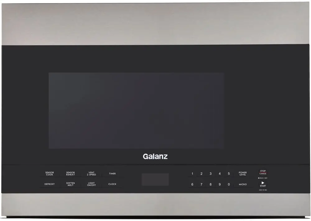 GLOMJD13S2SW-10 Galanz 24 Inch Over the Range Microwave - Stainless Steel, 1.4 cu. ft.-1