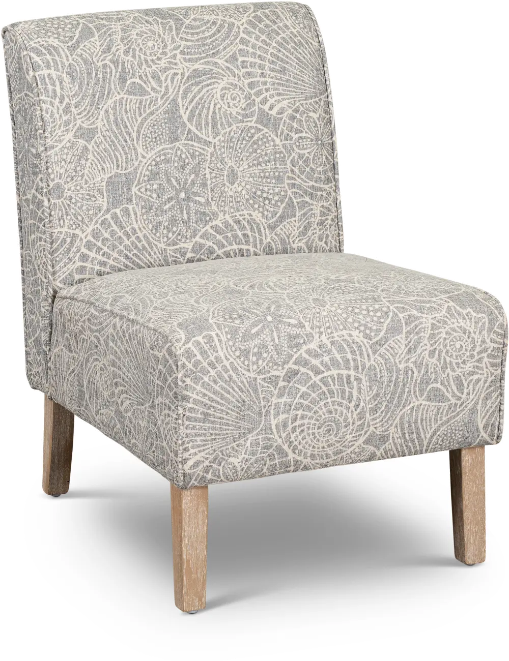 Lily Cottage Slate Gray and Stone Cottage Accent Chair-1